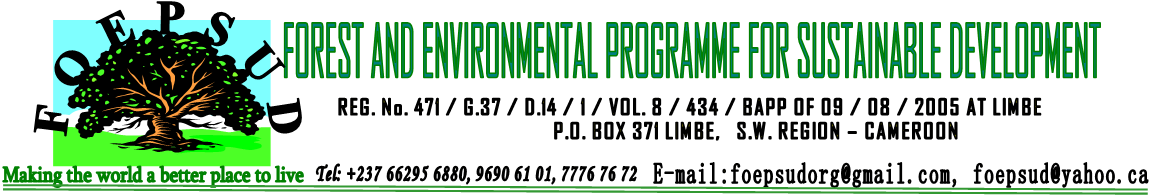 FOREST AND ENVIRONMENTAL PROGRAMME FOR SUSTAINABLE DEVELOPMENT 